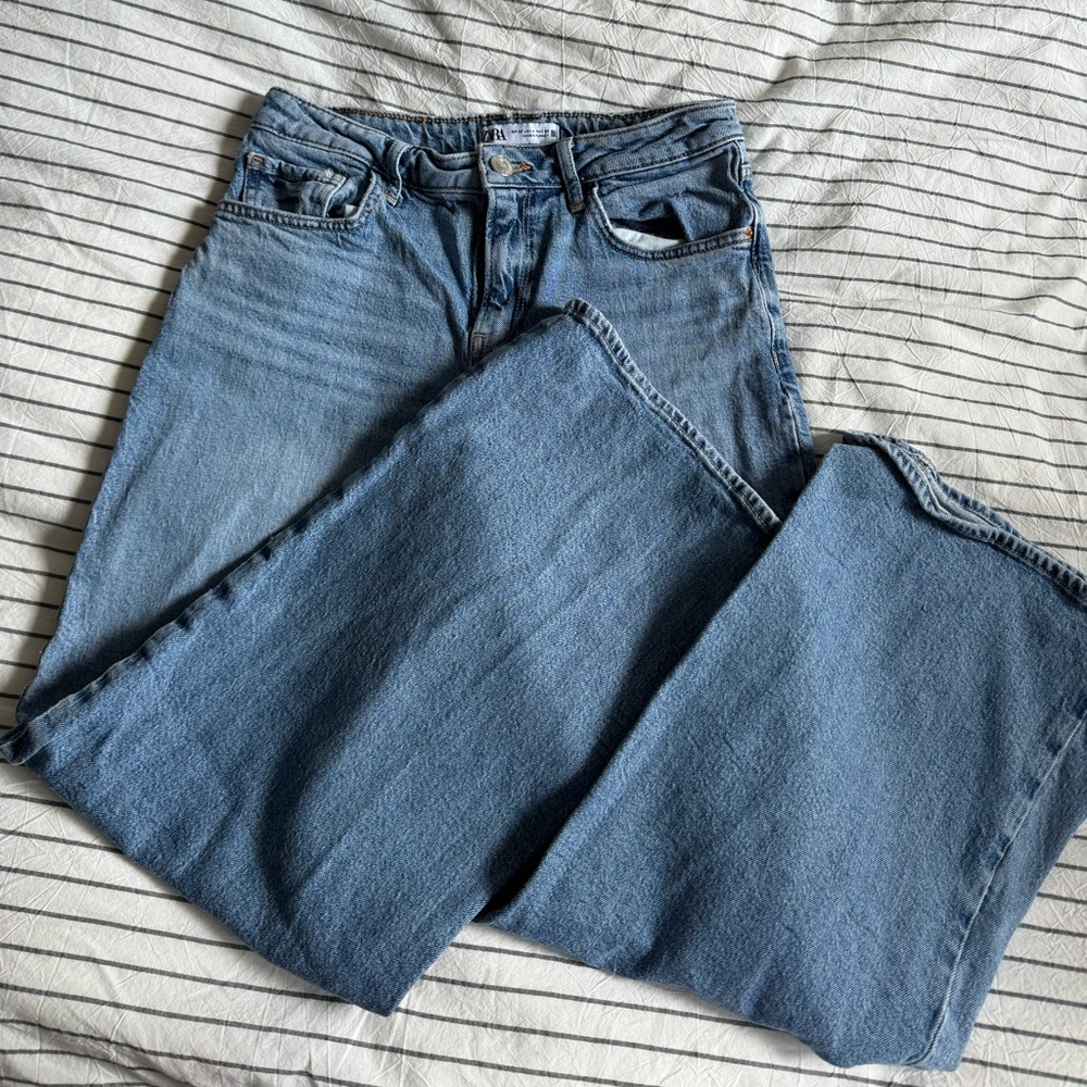 Zara cropped bootcut jeans
